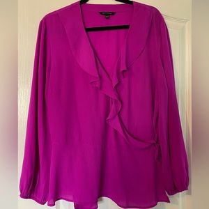 Banana Republic Long Sleeve Wrap Blouse